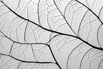 Obraz premium Infinite Overlaps Meditative Leaf Patterns in Black and White.jpeg