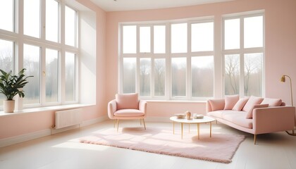 Fototapeta premium Photo interior modern design room 3d illustration