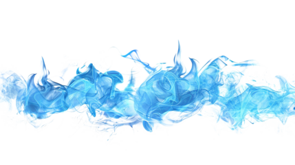 Blue Fire Flame Effect on Transparent Background PNG - Flames Hot Burn Orange Red Glow Spark Flaming Burning Campfire
