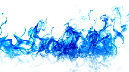 Blue Fire Flame Effect on Transparent Background PNG - Flames Hot Burn Orange Red Glow Spark Flaming Burning Campfire
