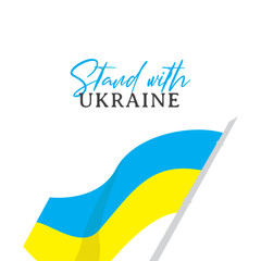 Stand with ukraine banner template. Ukraine independence day celebrations.