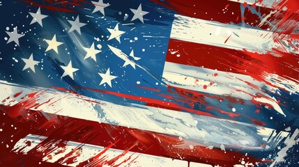 American flag background