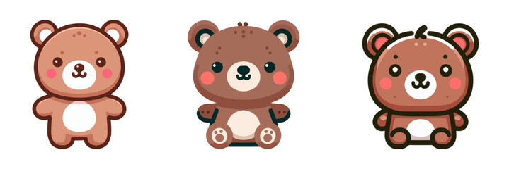 Obraz premium cute bear vector