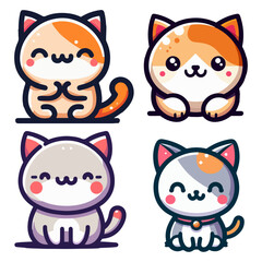 cute cat vector