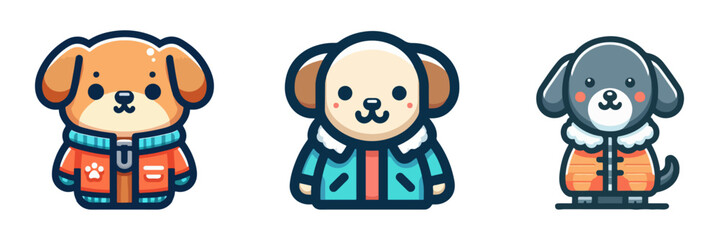 cute dog wearing jacket