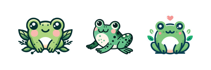 Obraz premium cute frog vector