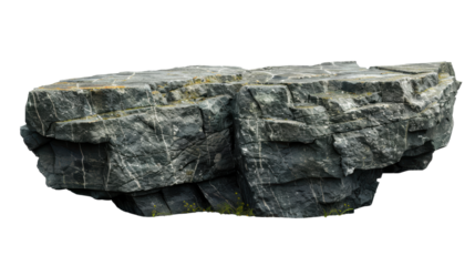 Isolated Gray Rock Formation