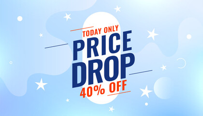 limited time price drop sale banner for seasonal savings