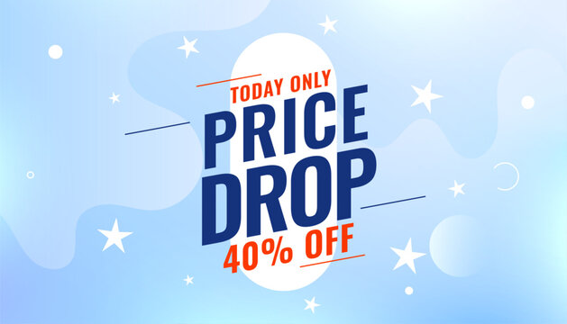 limited time price drop sale banner for seasonal savings