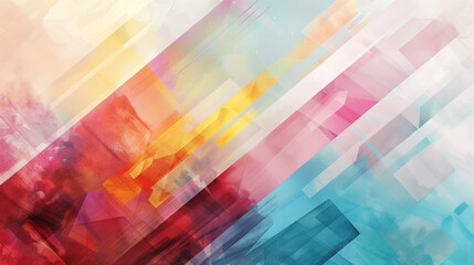 水彩画で描かれたカラフルな背景