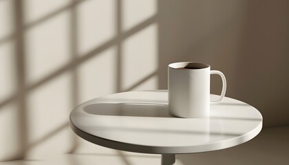 mockup of a coffee mug with a customizable design