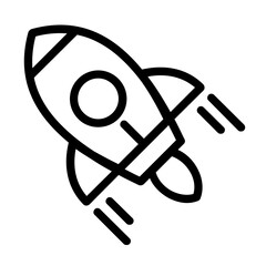 spaceship rocket icon design