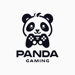 Black panda gaming Logo design