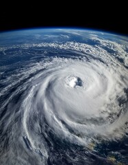 宇宙から見た台風