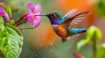 Colorful hummingbird