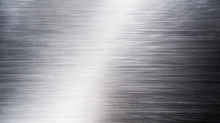 Detailed image of a brushed metal surface, showcasing the textured finish and reflective quality