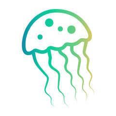 jellyfish Line Gradient Icon
