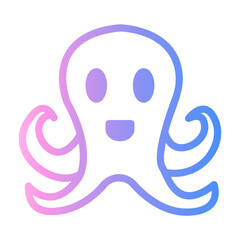 octopus Line Gradient Icon