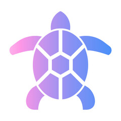 Obraz premium sea turtle Gradient icon
