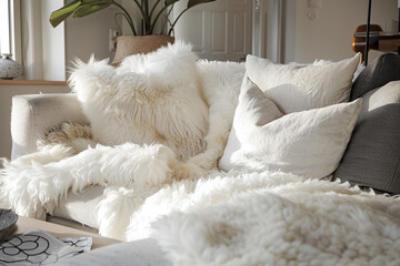 white fluffy cat
