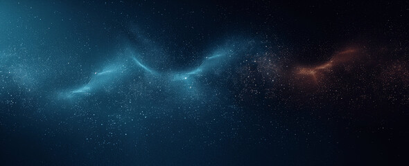 Obraz premium Grainy dark background gradient black blue abstract moody texture banner header poster design