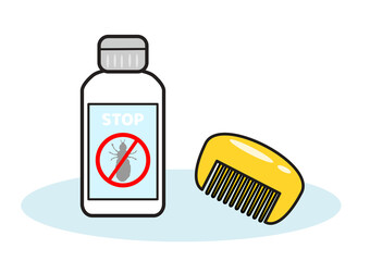 シラミ駆除のシャンプーと櫛