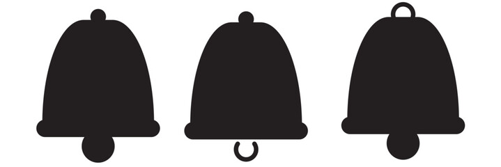 Notification bell icon set