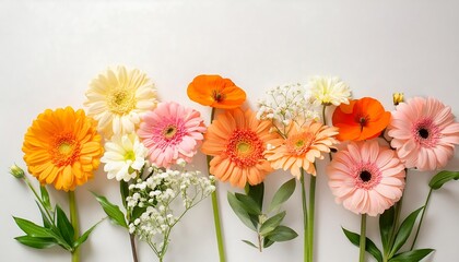 Fototapeta premium A vibrant bouquet of colorful asters brings summer's beauty indoors