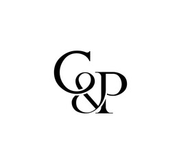 Initial Letter Logo. Ampersand Symbol. Logotype design. Simple Luxury Black Flat Vector CP