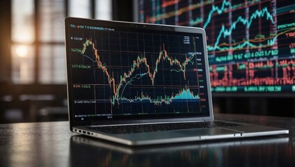 Detailed Financial Bar Chart and Stock Market Analysis with Economic Indicators and Market Trends