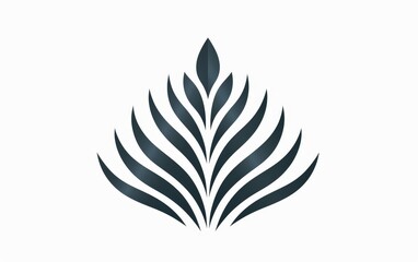 Elegant Symmetry: Abstract Floral Emblem