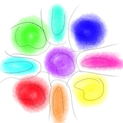 Colorful watercolor abstract texture 