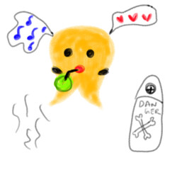 Yellow ghost background 