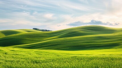 Fototapeta premium Rolling Green Hills in Summer