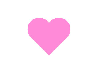 幾何学的ハートマーク：ピンク