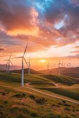 wind energy practices highlighting sustainable assets and green technology.