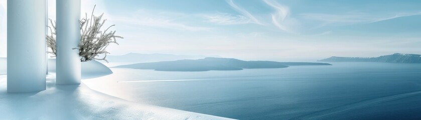 Obraz premium A car and a bicycle are on a wet road. The scene is blurry and the mood is somber