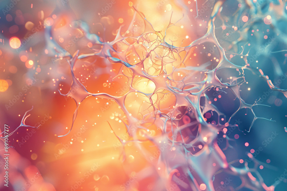 Wall mural abstract background and texture of science and medical backgrounds. generative ai