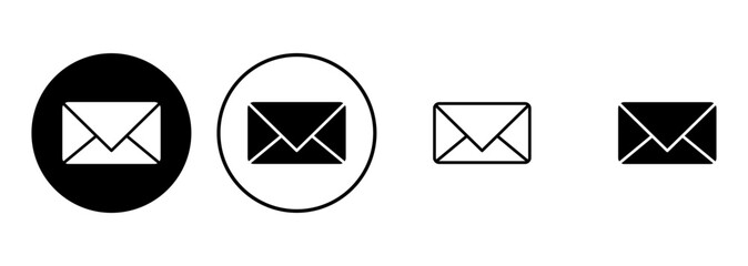 Mail icon set. email icon vector. E-mail icon. Envelope illustration