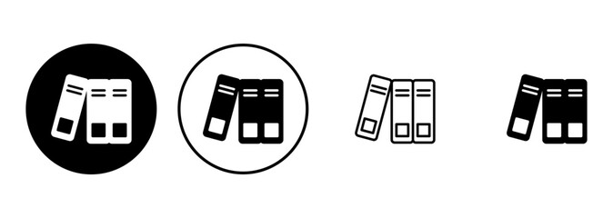 Library icon set. education icon vector