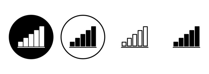 Growing graph Icon set. Chart icon. diagram icon