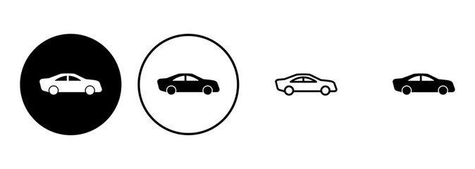 Car icon set. car vector icon. small sedan