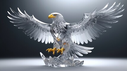 Fototapeta premium Eagle is expanding its retail presence in crystal.