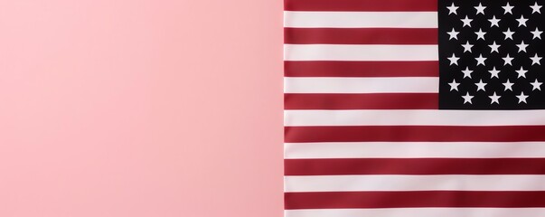 Fototapeta premium Minimalist American Flag Iconography A Patriotic for Logo Design