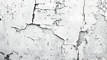 Fototapeta premium Concrete wall white grey color for background. Old grunge textures with scratches and cracks. White painted cement wall texture.