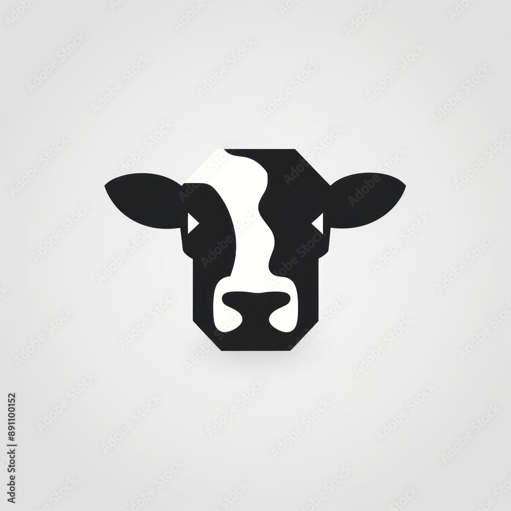 Sticker Cow icon livestock mammal cattle.