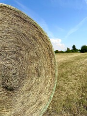 round haystack harvesting hay making