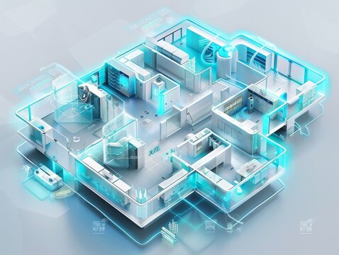 Smart home technology with a futuristic design. - Powered by Adobe