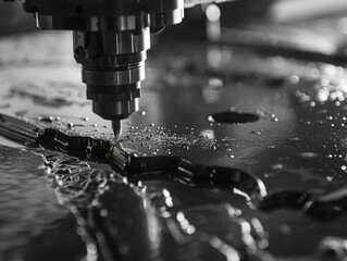 Machine working on metal