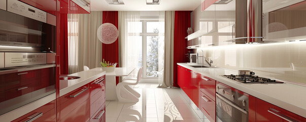 interior of a kitchen